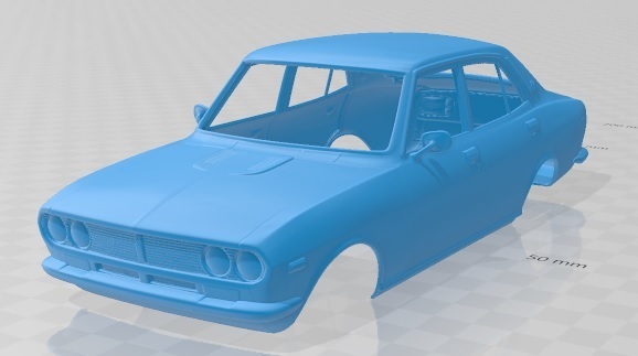🚗 Mazda Capella 616 Sedan 1974 Printable Body Car・ 3D File for